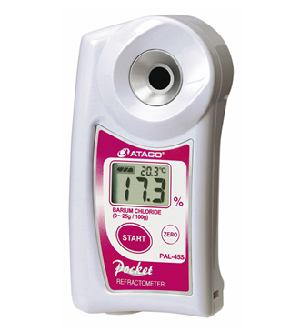 ATAGO(愛拓)便攜式數(shù)顯折射儀PAL-45S 氯化鋇濃度計(jì)